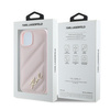 Karl Lagerfeld KLHCP14SPQDSMGP iPhone 14 / 15 / 13 6.1" różowy/pink hardcase Diagonal Quilted Script