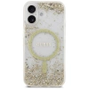 Guess Resin Bottom Glitter MagSafe Hülle für iPhone 17 - Gold