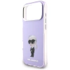 Etui Karl Lagerfeld IML Aquarelle Karl & Choupette & Logo MagSafe na iPhone 17 Pro Max - fioletowe