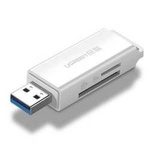 UGREEN CM104 SD/microSD USB 3.0 memory card reader (white)