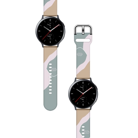 Pasek Strap Moro do Samsung Galaxy Watch 45 / 46 / 47 mm silikonowa bransoletka opaska do zegarka - wzór 17