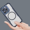 Leading Series MagSafe Silikonhülle für iPhone 16 Pro Max – blau