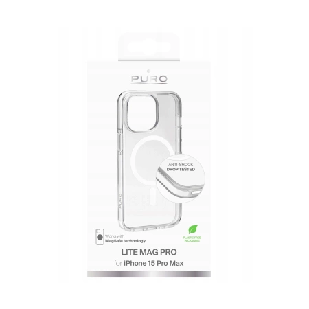 Etui Puro Lite Mag z MagSafe na iPhone 16e - przezroczyste