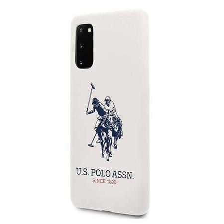 US Polo USHCS62SLHRWH S20 G980 biały/white Silicone Collection