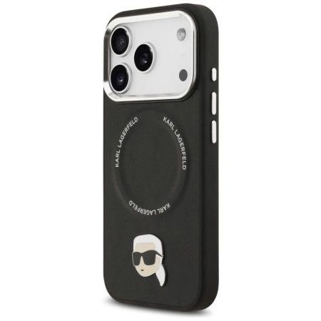 Karl Lagerfeld Karl Pin MagSafe Case for iPhone 17 Pro - Black