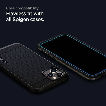 Szkło Hartowane Spigen Glass Fc Iphone 12 Mini Black
