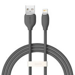 Baseus kabel, przewód USB – Lightning 2,4A długość 1,2 m Jelly Liquid Silica Gel – czarny