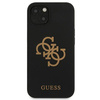 Guess nakładka do iPhone 13 Mini 5,4" GUHCP13SLS4GGBK czarny hard case Silicone 4G Logo