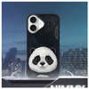 Nimmy etui iPhone 16 6.1" czarny/black Big Eyed Pet 2.0 Panda