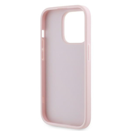 Karl Lagerfeld KLHCP14LPQDSMGP iPhone 14 Pro 6.1" różowy/pink hardcase Diagonal Quilted Script