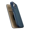 iCarer CE Oil Wax Premium Leather Folio Case iPhone 14 Plus magnetische Klapphülle MagSafe blau (AKI14220707-BU)
