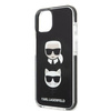 Karl Lagerfeld KLHCP13STPE2TK iPhone 13 mini 5,4&quot; Hardcase schwarz / schwarz Karl &amp; Choupette Head