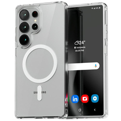 Mercury etui MagSafe Jelhard Samsung S25 Ultra S938 transparent