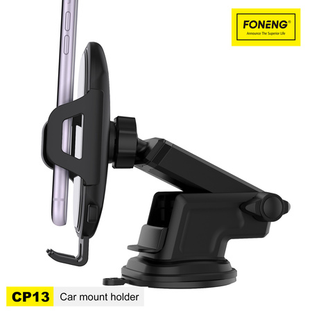 Foneng Uchwyt Samochodowy CP13 na szybę czarny