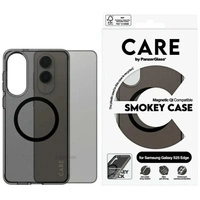 CARE by PanzerGlass Flagship Urban Combat Black QI Case für Samsung Galaxy S25 Edge - Halbtransparent