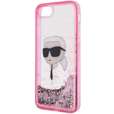 Karl Lagerfeld KLHCI8LNKHCP iPhone 7/8/ SE 2020/2022 pink/pink hardcase Glitter Karl Head