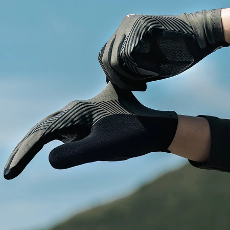 Rockbros cycling gloves spring/summer/autumn, full, size: XXL - black