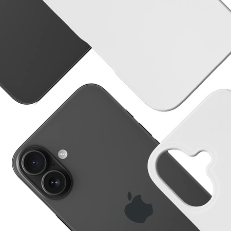 Apple iPhone 16 Plus - 3mk Hardy MagSilicone White