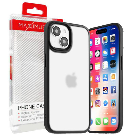MX RIBBED CAM IPHONE 14 PRO (6.1) BLACK / CZARNY