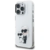 Karl Lagerfeld IML Aquarelle Karl &amp; Choupette &amp; Logo iPhone 16 Pro Case - White