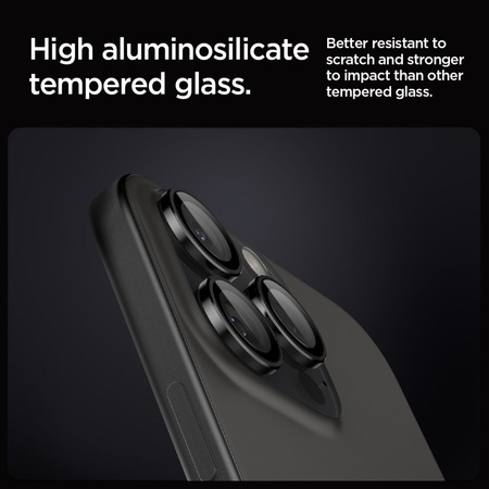 Spigen OPTIK.TR &quot;EZ FIT&quot; CAMERA PROTECTOR 2-PACK IPHONE 14 PRO / 14 PRO MAX BLACK COVER
