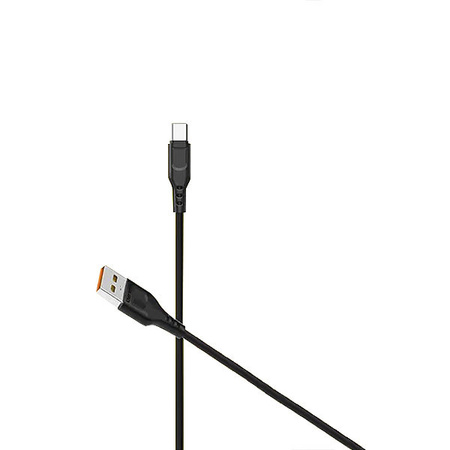 KABEL USB TYP-C DENMEN CZARNY 2,4A 1M USB-C D01T