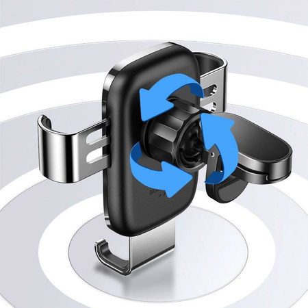 Grawitacyjny Uchwyt Samochodowy do Kratki Nawiewu / Wentylacyjnej Baseus Glaze Gravity Car Mount (SUYL-LG01) czarny
