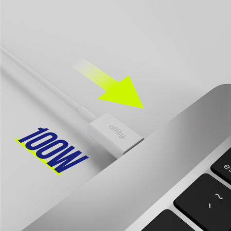 Allity kabel AUC-03 USB-C - USB-C 2,0 m 100W biały