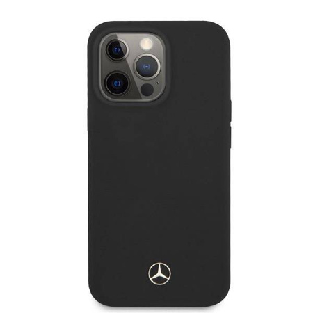 Etui IPHONE 13 PRO Mercedes Hardcase Silicone MagSafe (MEHMP13LSILBK) czarne