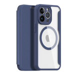 DUX DUCIS Skin X Pro - futerał z klapką kompatybilny z MagSafe do Apple iPhone 14 Plus niebieski