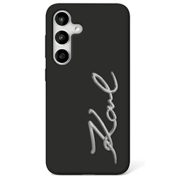 Karl Lagerfeld nakładka HC Silicone Sign Metal Logo do Samsung Galaxy S25 Ultra czarna