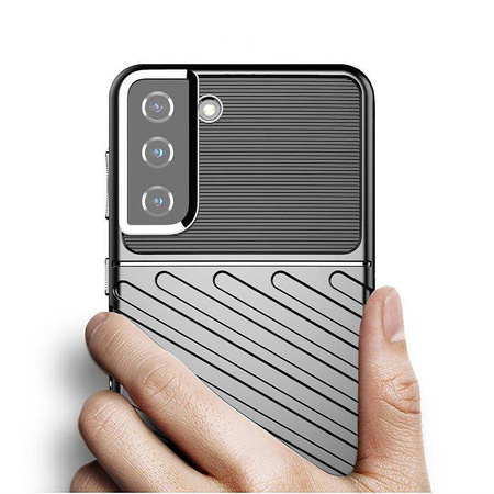Thunder Case Flexibel Robuste Panzer Handyhülle TPU Schutzhülle für Samsung Galaxy S22+ (S22 Plus) blau
