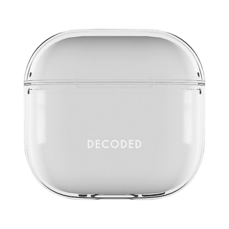 Etui Decoded Silicone Aircase na AirPods 4 - przezroczyste