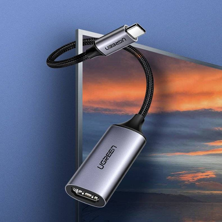 Ugreen przejściówka adapter USB Typ C - HDMI 2.0 4K@60 Hz Thunderbolt 3 do MacBook / PC szary (70444)