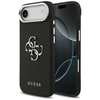 Guess Grained Big 4G Classic Logo Hülle für iPhone 17 Air - Schwarz