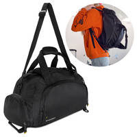 Wozinsky torba sportowa plecak bagaż podręczny torba 40x20x25 cm do samolotu czarny (WSB-B01)