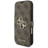 Guess Book 4G Metal Logo Case für iPhone 17 Pro - Braun