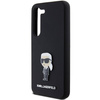 Oryginalne Etui KARL LAGERFELD hardcase Silicone Ikonik Metal Pin KLHCS24SSMHKNPK do Samsung Galaxy S24 czarny