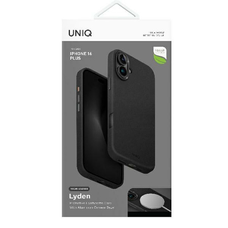 UNIQ etui Lyden iPhone 16 Plus 6.7" Magclick Charging czarny/dallas black
