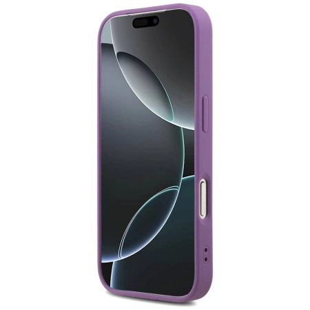 Guess Fixed Glitter Big 4G Hülle für iPhone 17 Pro - Lila
