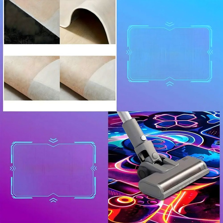 Mata ochronna pod krzesło wzór gamingowy 50 x 80 cm RC-K-1541