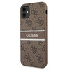 Guess GUHCN614GDBR iPhone 11 6,1" brązowy/brown hardcase 4G Stripe