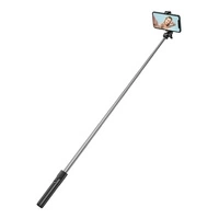Selfie-Stick WHS1Y Teleskopstativ 1 m mit Telefonhalter – Schwarz