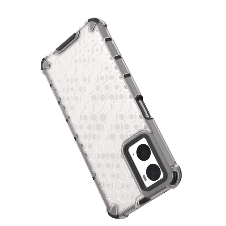 Honeycomb etui pancerny pokrowiec z żelową ramką Oppo A76 / Oppo A36 / Realme 9i przezroczysty