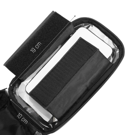 Wozinsky Fahrradlenkertasche mit Handytasche 1l schwarz (WBB16BK)