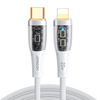 Joyroom kabel szybko ładujący z inteligentnym wyłącznikiem USB-C - Lightning 20W 1.2m biały (S-CL020A3)