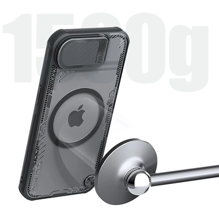 Etui Nillkin Iceblade Prop Magnetic z osłoną obiektywu i podstawką na iPhone 16e - czarne