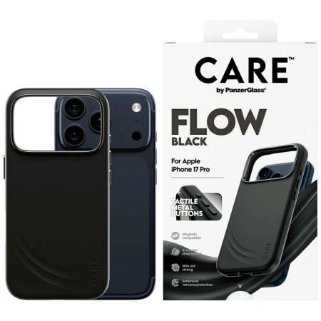 CARE by PanzerGlass Feature FLOW MagSafe Case für iPhone 17 Pro - Schwarz