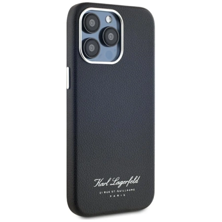 Karl Lagerfeld Hotel RSG iPhone 15 Pro Hülle - Schwarz