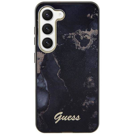 Guess GUHCS23MHTMRSK S23+ S916 schwarz/schwarzer Hartschalenkoffer Golden Marble Collection